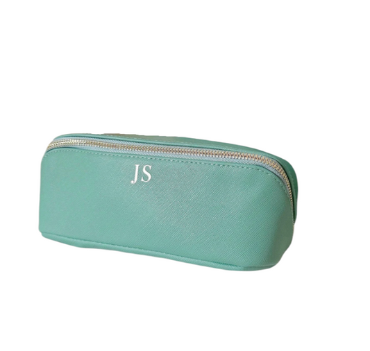 Fold out Make up bag - Teal Small